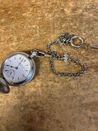 zakhorloges longines met zilveren ketting